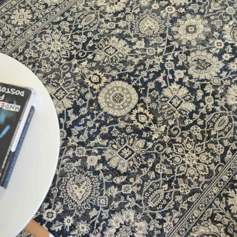 Da Vinci Traditional Floral 57125 3636 Rugs in Grey