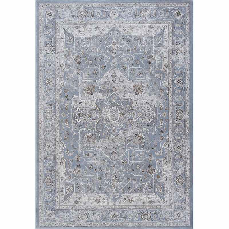 Da Vinci Traditional Medallion 57128 5255 Rugs in Blue