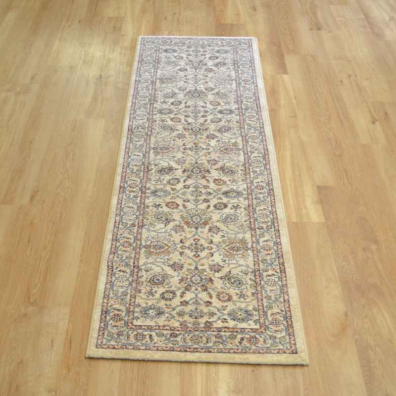Da Vinci Traditional Medallion 57166 6484 Runner Rugs in Cream