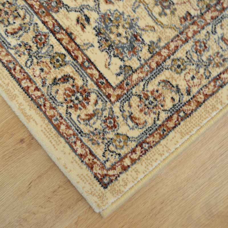 Da Vinci Traditional Medallion 57166 6484 Runner Rugs in Cream