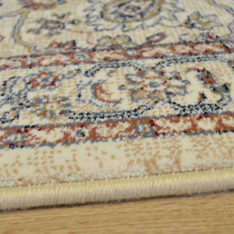 Da Vinci Traditional Medallion 57166 6484 Runner Rugs in Cream