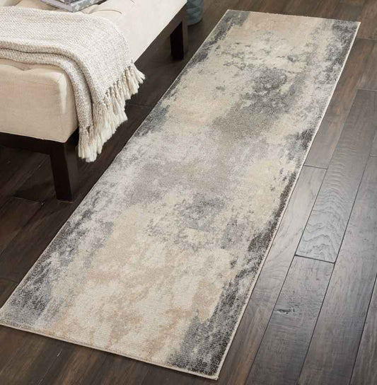 Maxell Runner MAE13 by Nourison in Ivory and Grey
