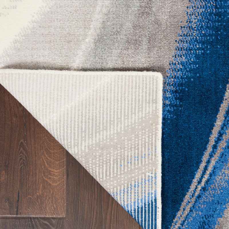 Nourison Twilight Rugs TWI28 by Nourison in Ivory, Grey and Blue