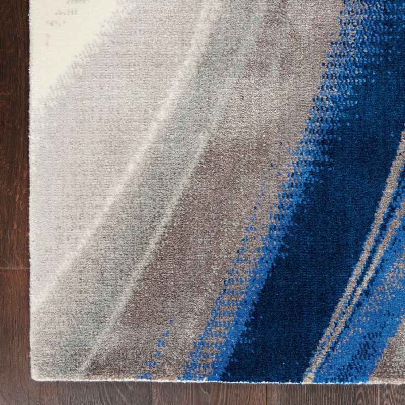 Nourison Twilight Rugs TWI28 by Nourison in Ivory, Grey and Blue