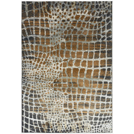 Quantum Giraffe QU02 Rugs in Beige Brown