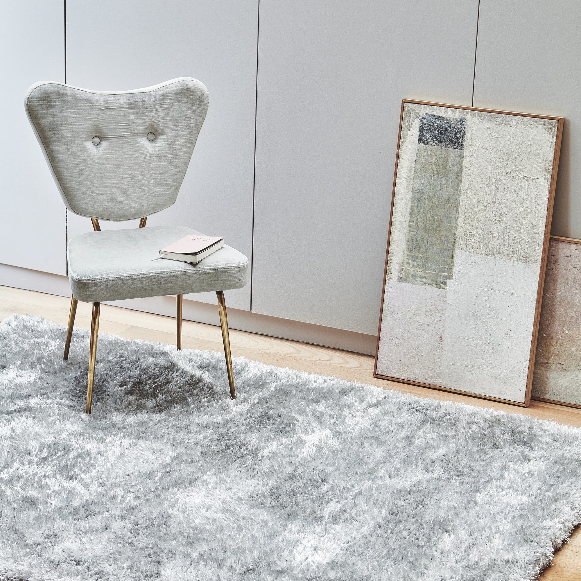 Nimbus Plain Shaggy Rugs in Silver Grey – The Rug Seller