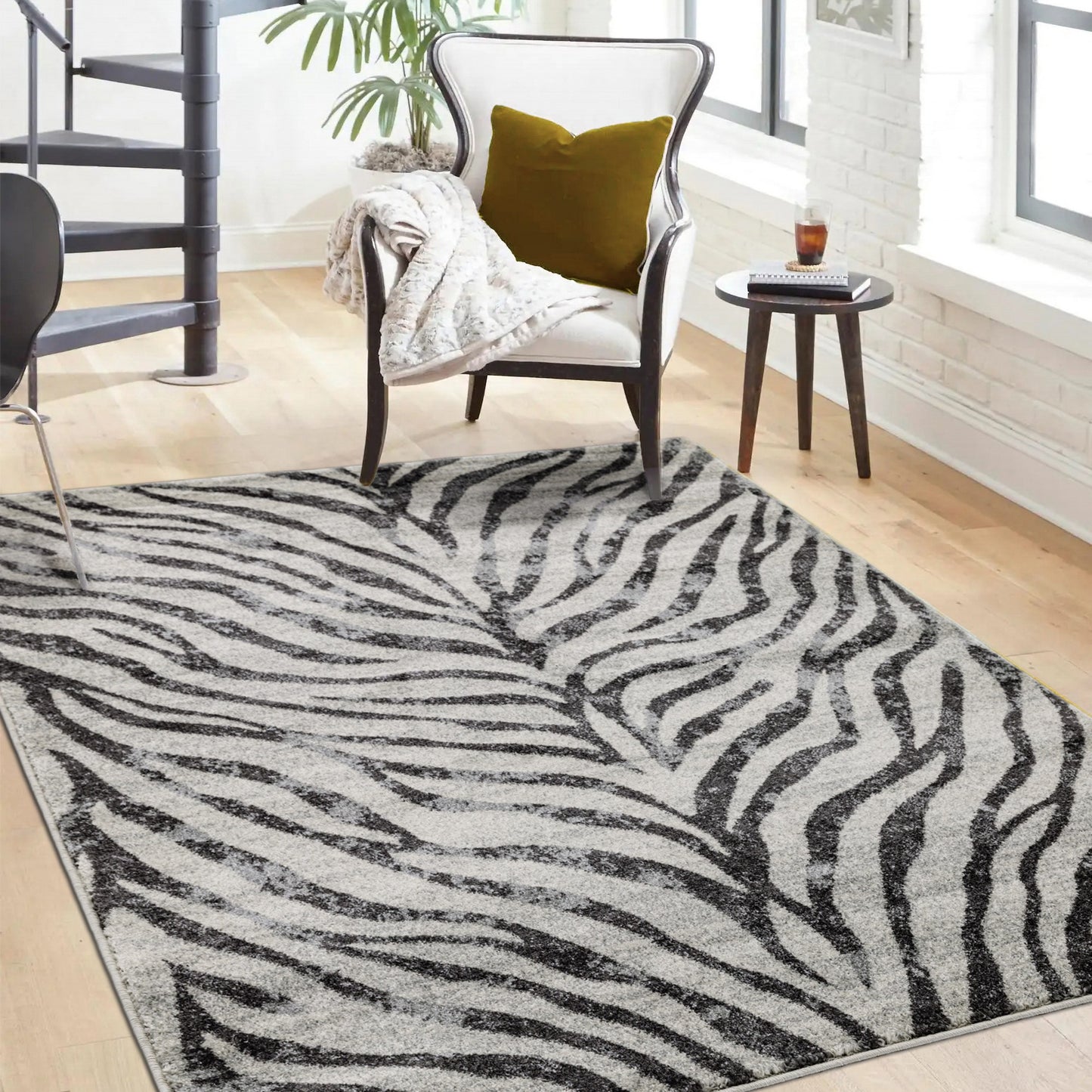 Nova Zebra NV27 Rugs in Grey