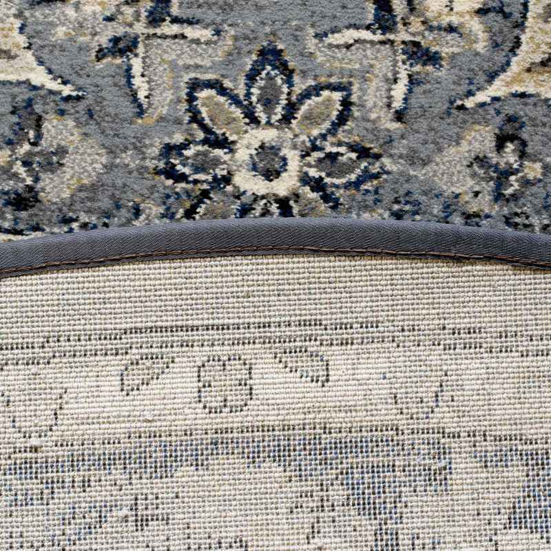 Da Vinci Traditional Medallion Circle 57559 9686 Rugs in Blue