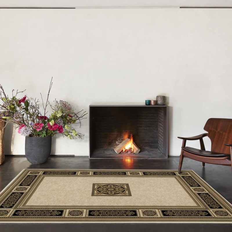 Da Vinci Traditional Bordered 57801 6223 Rugs in Cream
