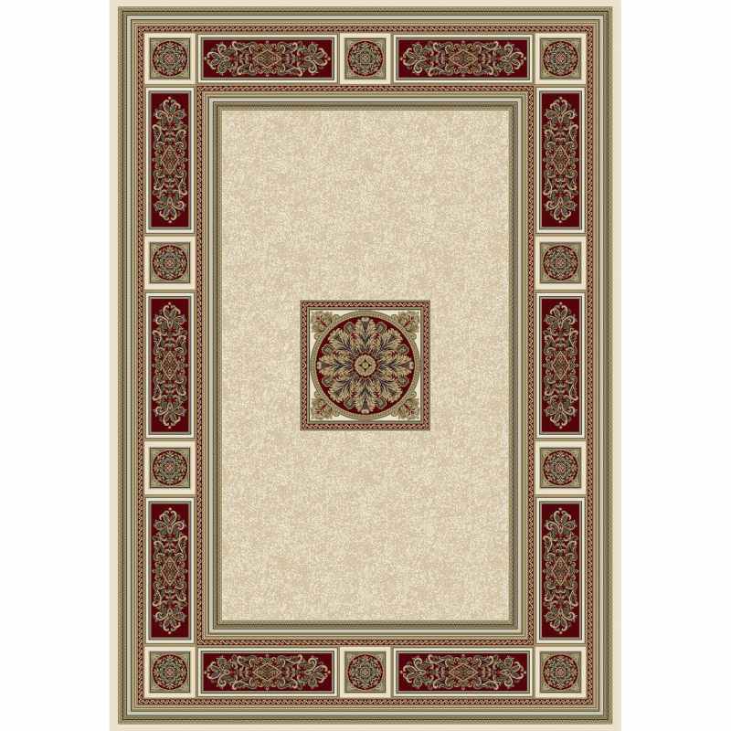 Da Vinci Traditional Bordered 57801 6414 Rugs in Cream Red