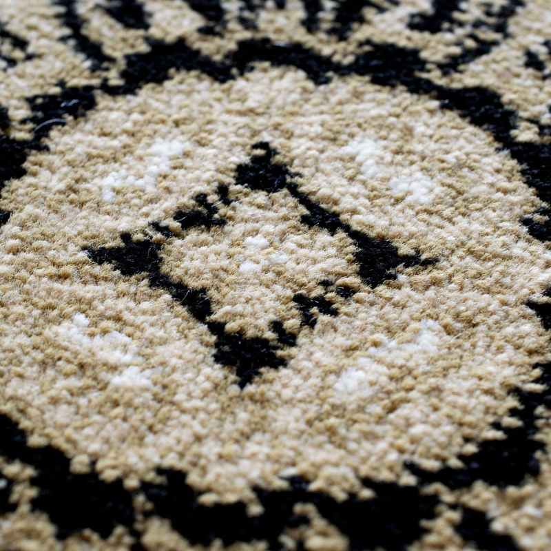 Da Vinci Traditional Bordered Circle 57801 6223 Rugs in Cream