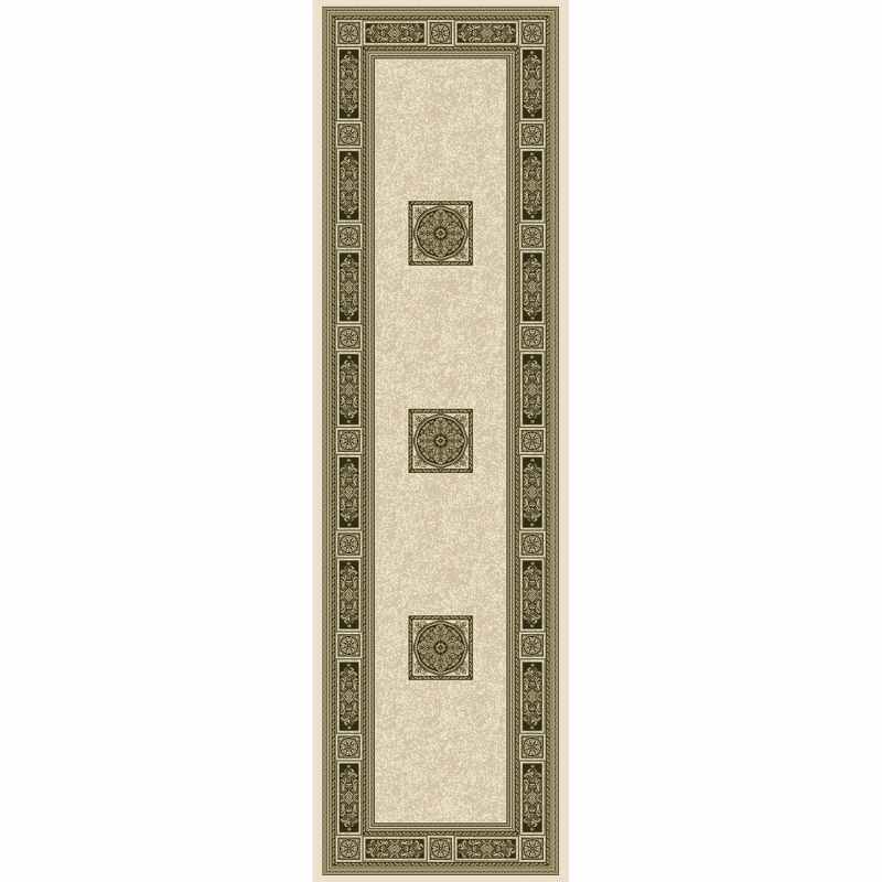 Da Vinci Traditional Bordered 57801 6223 Runner Rugs in Cream