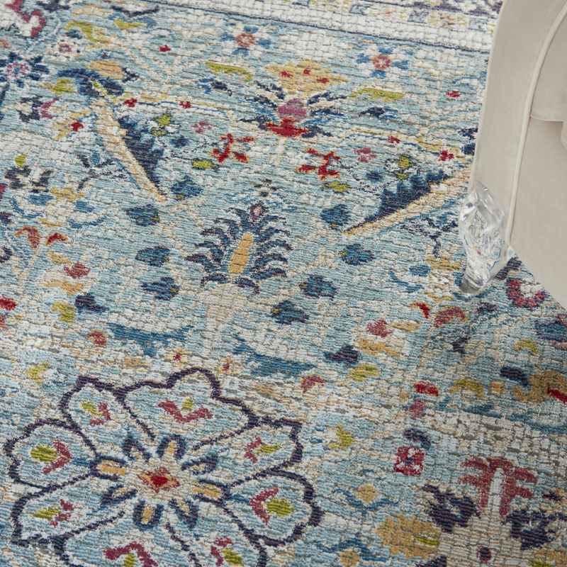 Ankara Global Traditional Persian Rugs ANR14 in Teal blue
