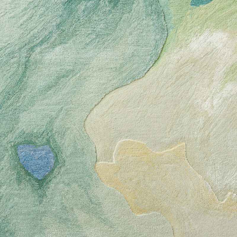 Prismatic Modern Abstract Rugs in PRS16 Seafoam Blue Green by Nourison