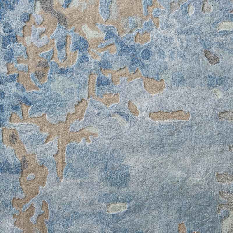 Prismatic Modern Abstract Rugs in PRS17 Denim Blue by Nourison