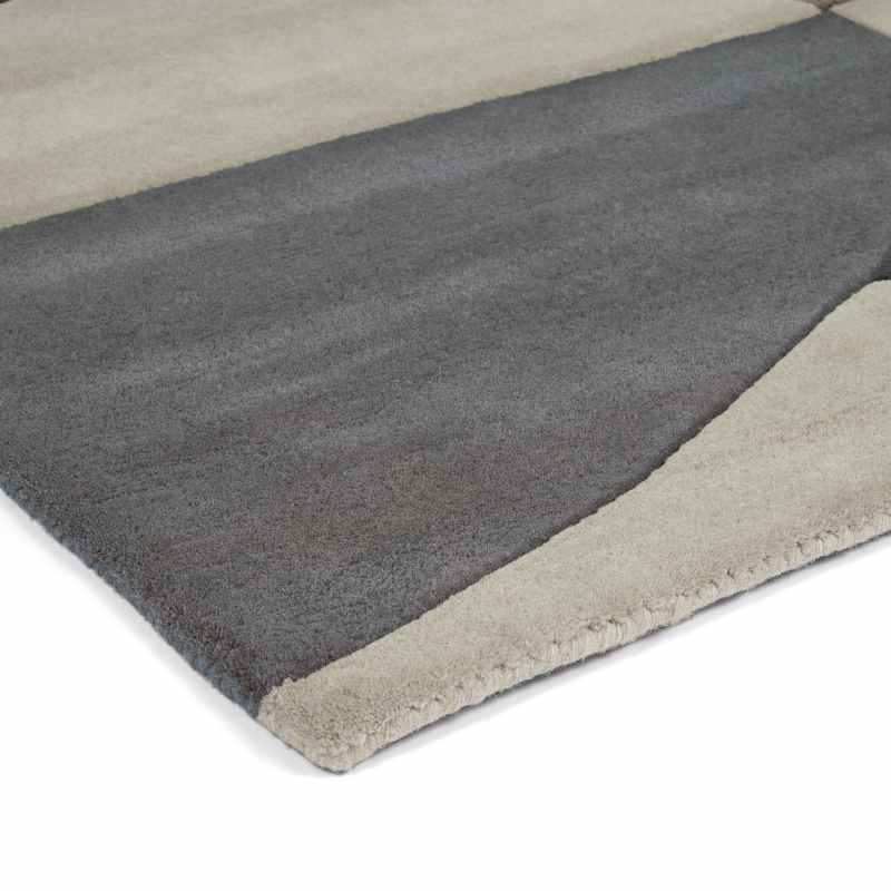 Bodega 40504 Modern Geometric Designer Rugs in Stone by Harlequin