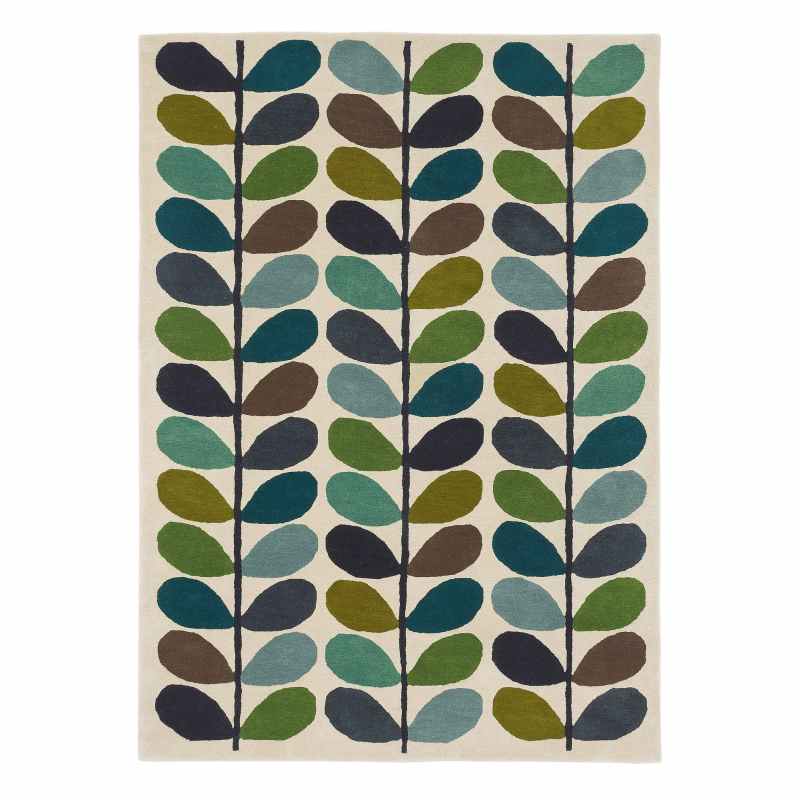 Multi Stem Rugs 59507 in Kingfisher by Orla Kiely