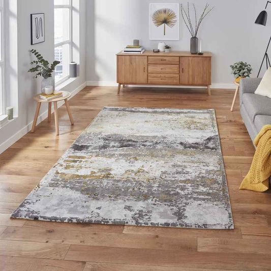 Craft 19788 Abstract Rugs Grey Ochre