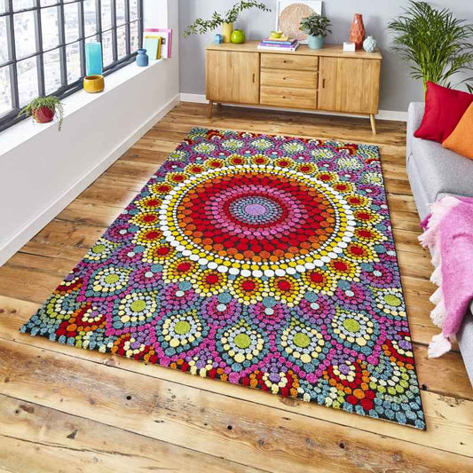 Mosaic Boho 22841 Rugs in Multicolour