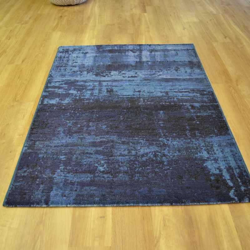 Galleria Abstract Distressed 63378 5131 Rugs in Blue