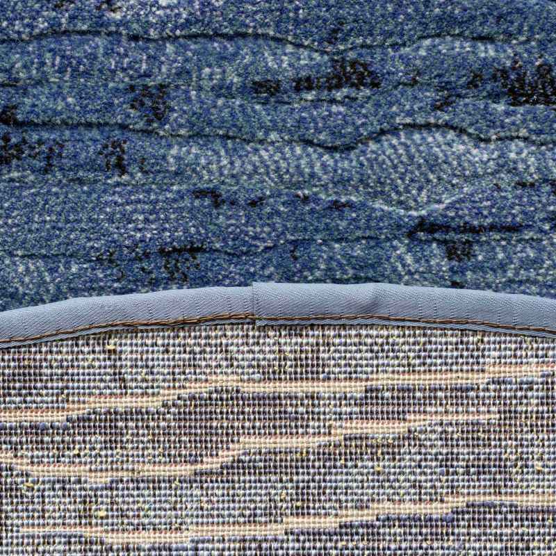 Galleria Abstract Circle 63378 5131 Rugs in Blue