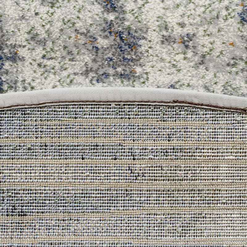 Galleria Abstract Circle 63378 6656 Rugs in Grey
