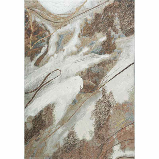 Galleria Abstract 63529 7270 Rugs in Rust Orange