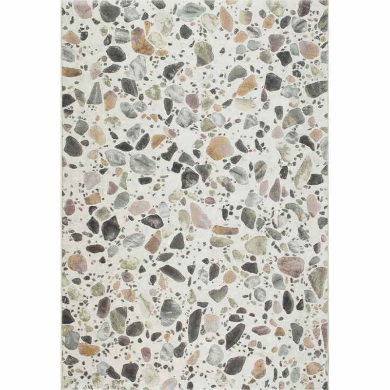 Galleria Terrazzo Carved 63668 6747 Rugs in Cream