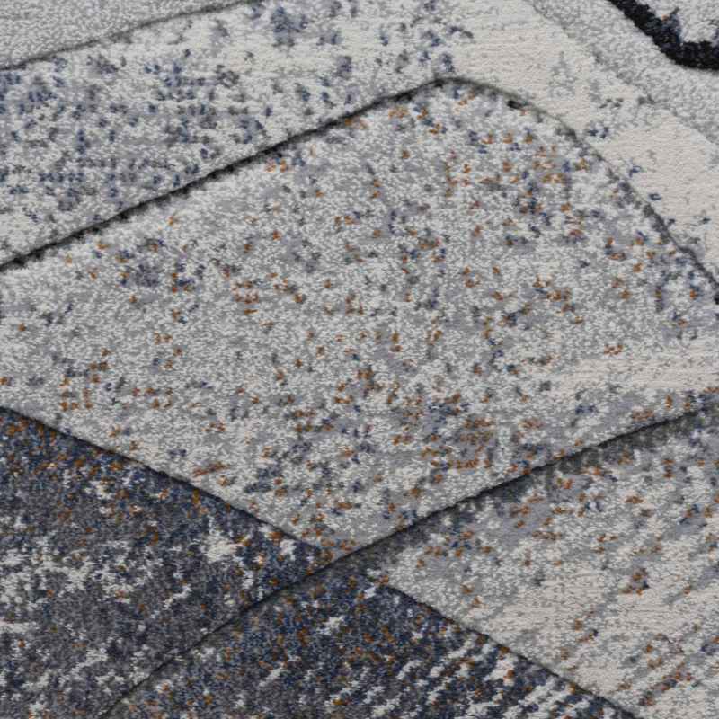 Galleria Modern Abstract 63763 7656 Rugs in Blue