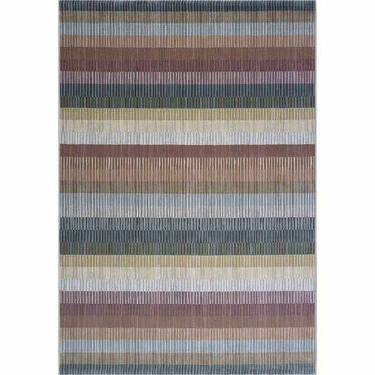 Galleria Modern Stripe Rugs 63909 7270 in Multi