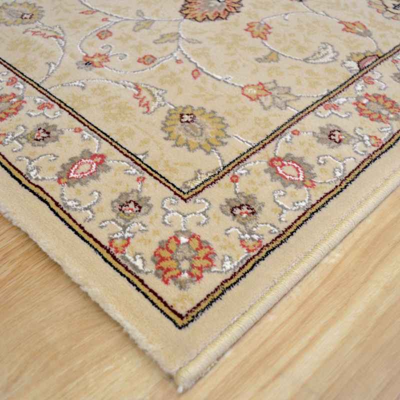 Noble Art Traditional Bordered Runner Rugs 6529 190 in Cream