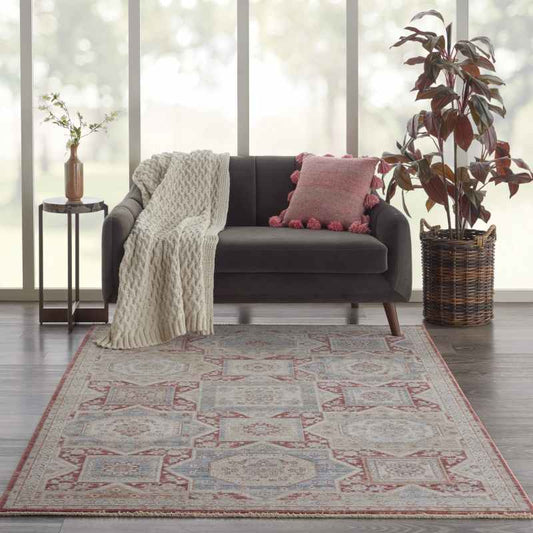 Homestead Rugs HMS02 in Blue Brick by Nourison