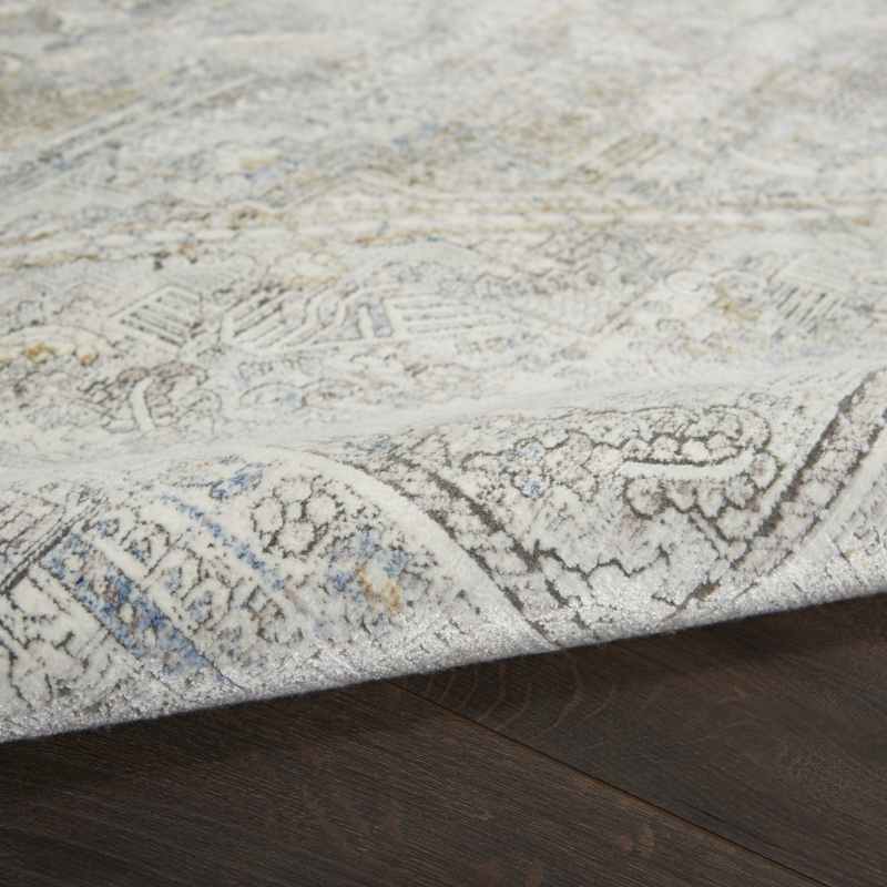 Starry Nights Traditional Medallion Rug STN02 in Cream Grey