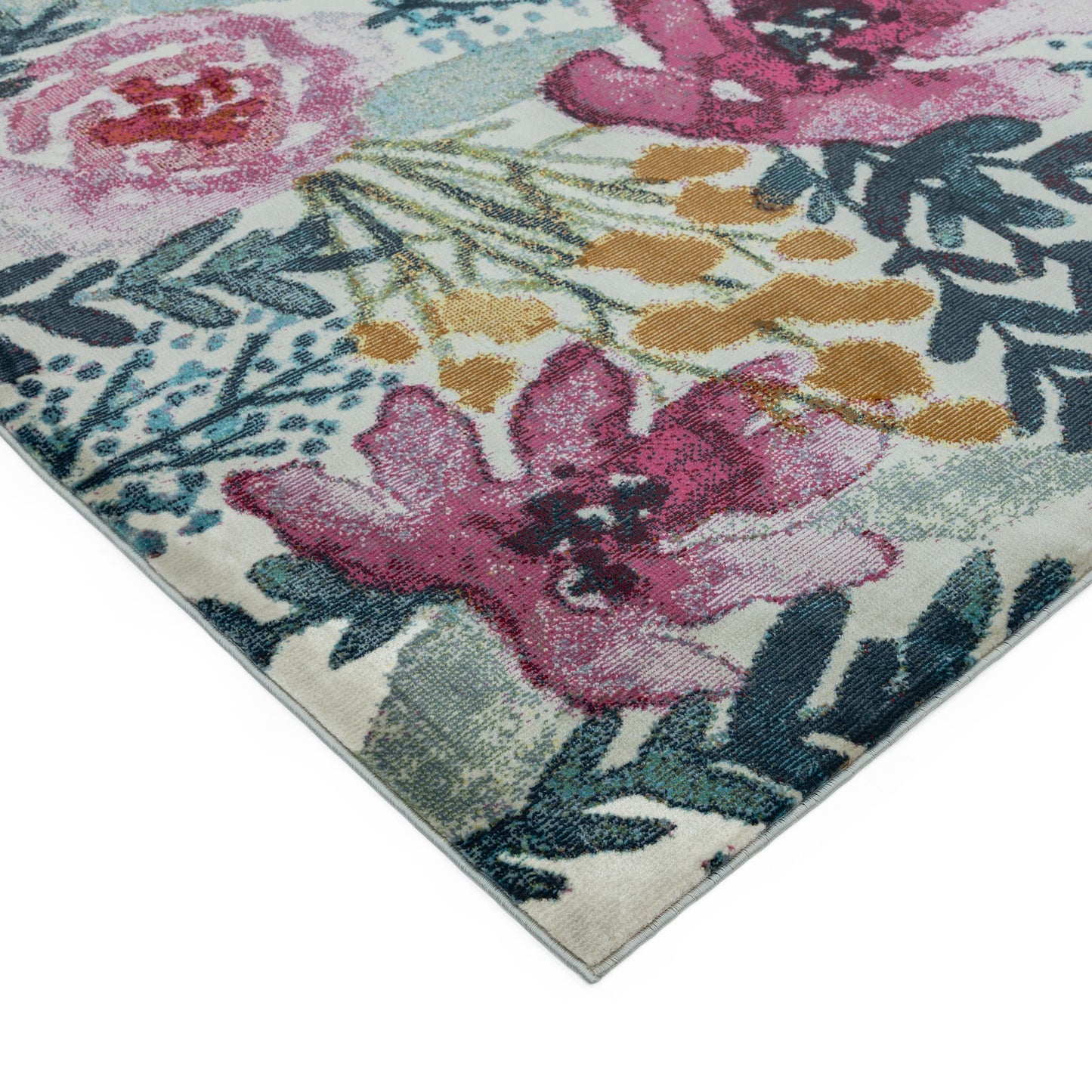 Amelie Meadow Floral Rugs in AM02 Multi