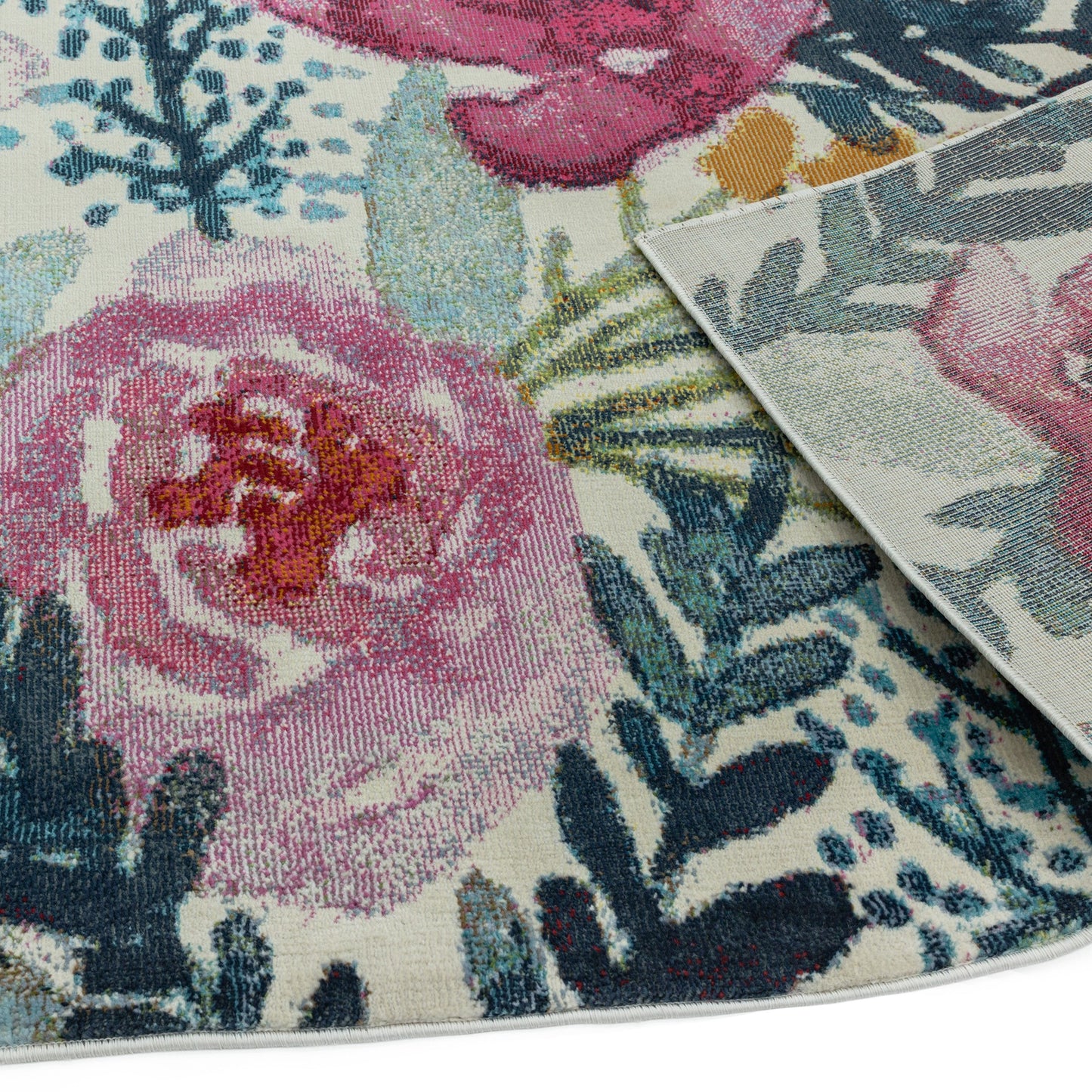 Amelie Meadow Floral Rugs in AM02 Multi