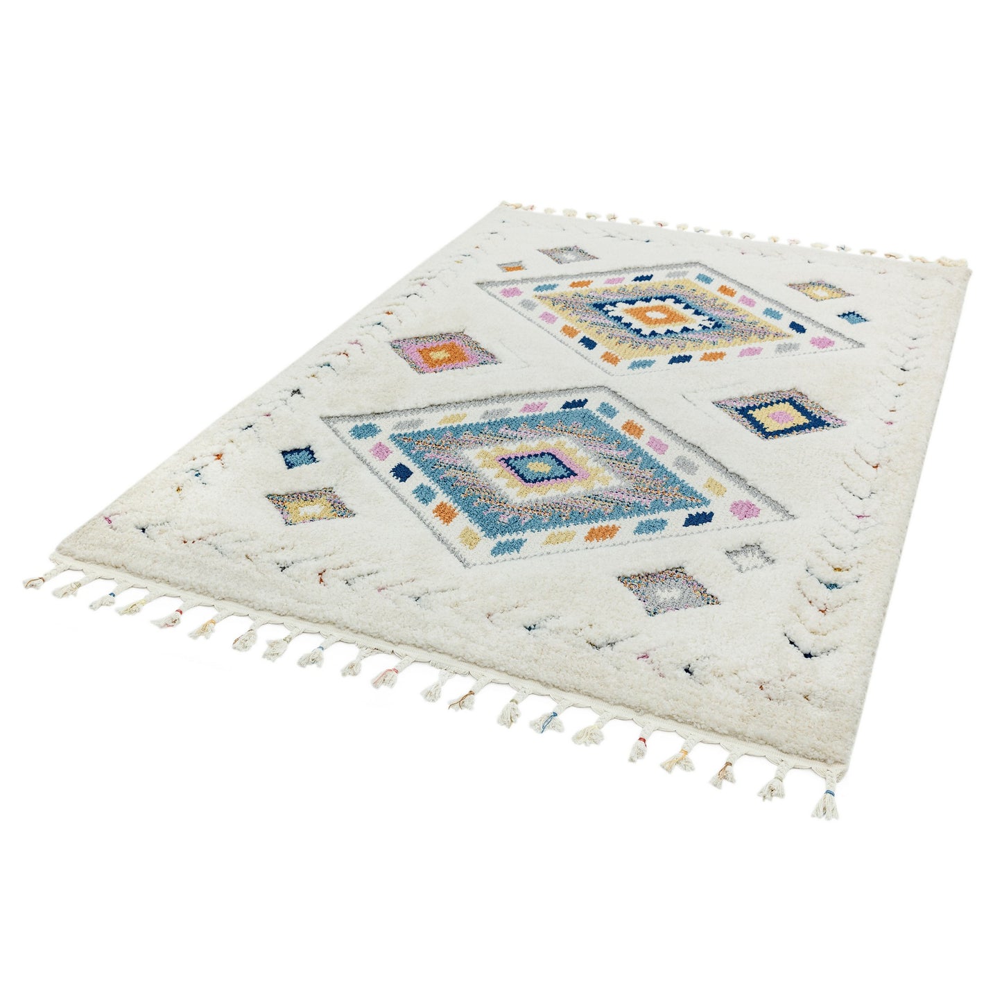 Ariana Rhombus Moroccan Rugs in AR01 Multi