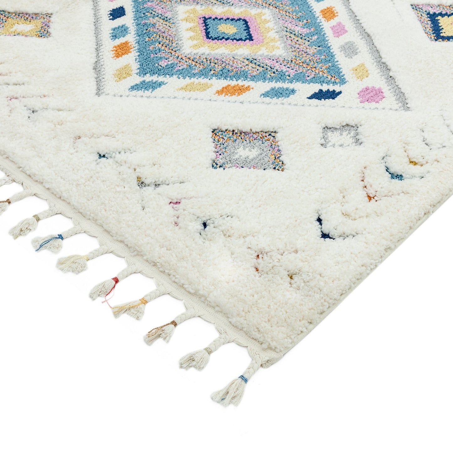 Ariana Rhombus Moroccan Rugs in AR01 Multi