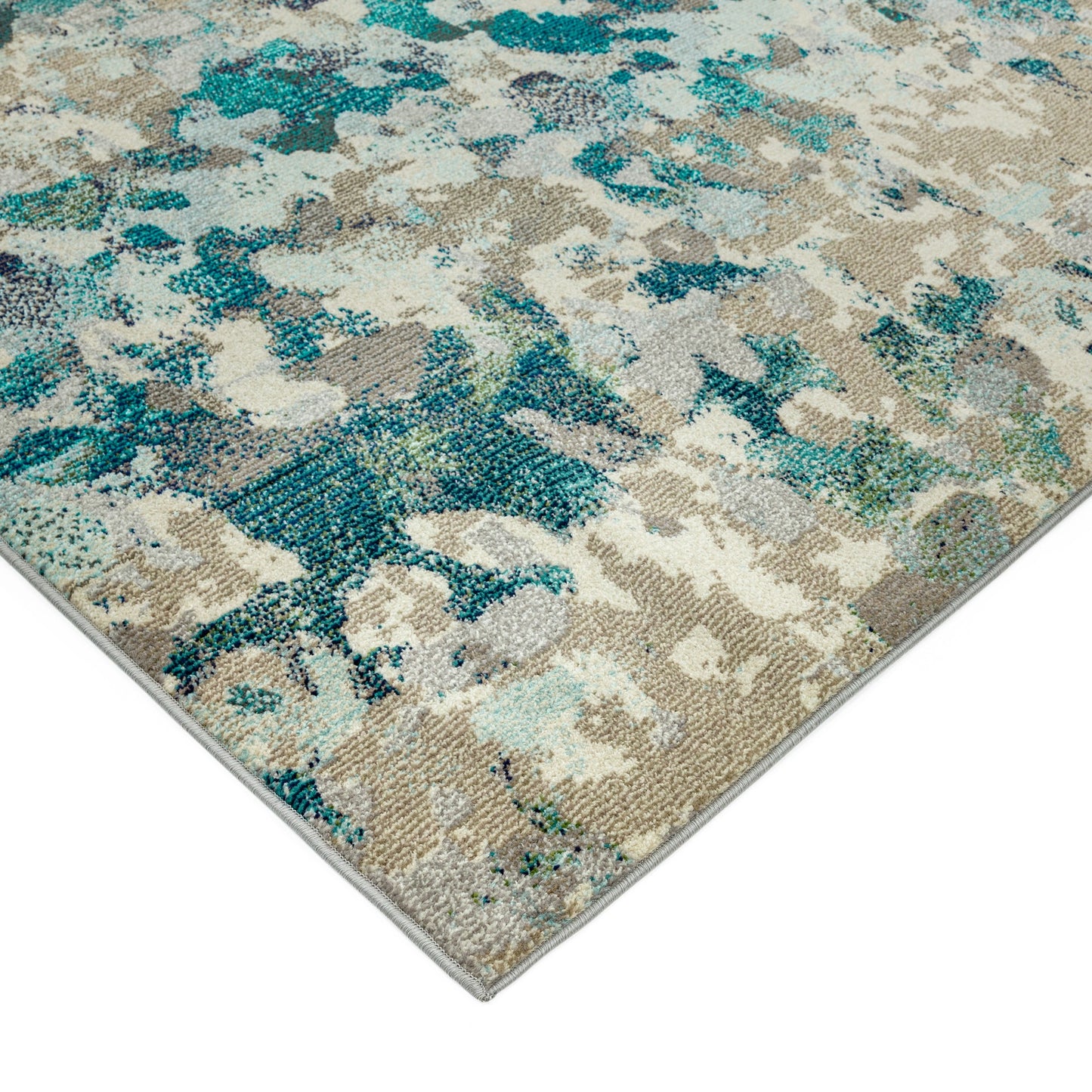 Colores Cloud Ethereal Abstract Rugs in CO03 Blue Multi