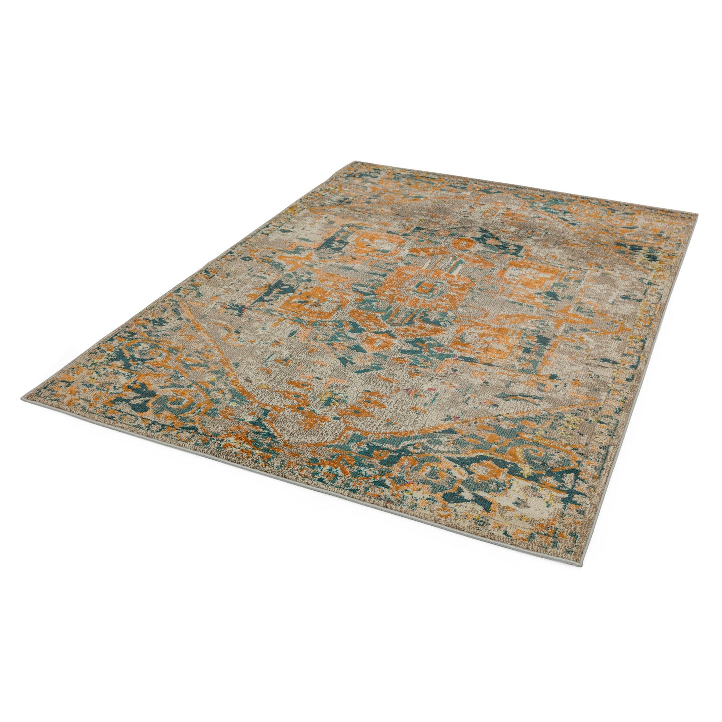 Colores Cloud Arabesque Abstract Rugs in CO02 Yellow Multi