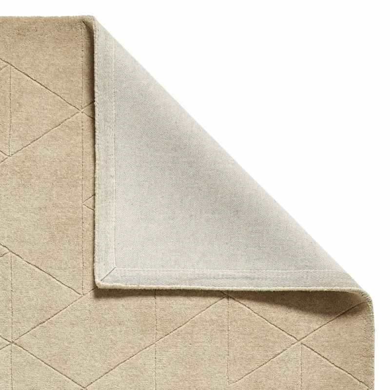 Kasbah KB2025 Geometric Wool Rugs in Beige