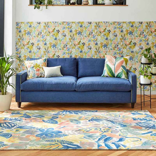 Esala Botanical Wool Rugs by Scion in 026505 Tropicana