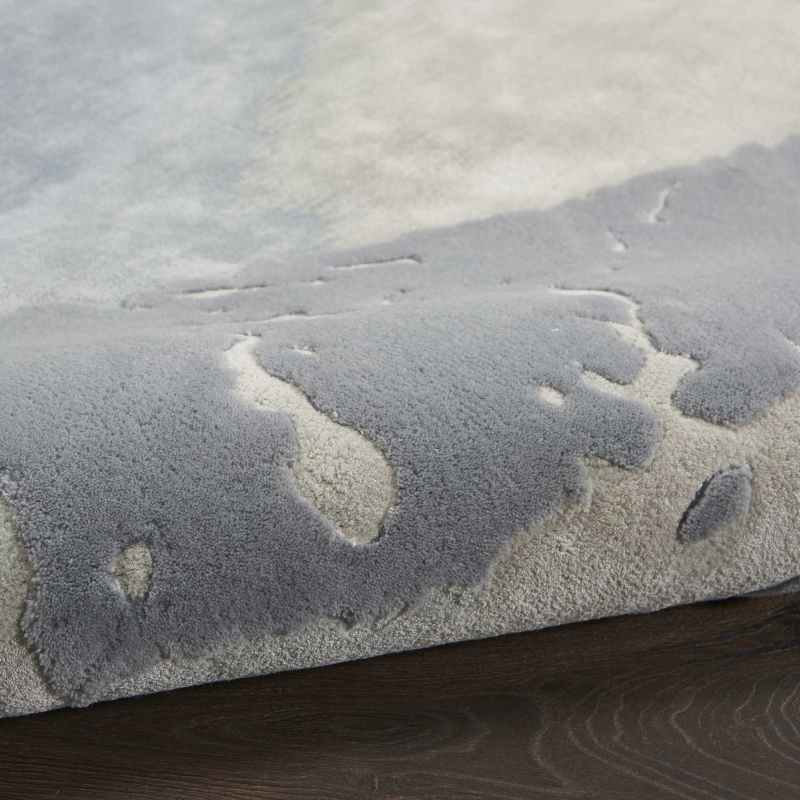 Prismatic PRS19 Abstract Wool Rugs in SFMSL Grey Blue
