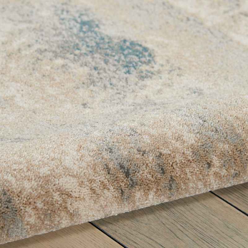 Maxell MAE17 Abstract Rugs by Nourison in Ivory Teal Blue