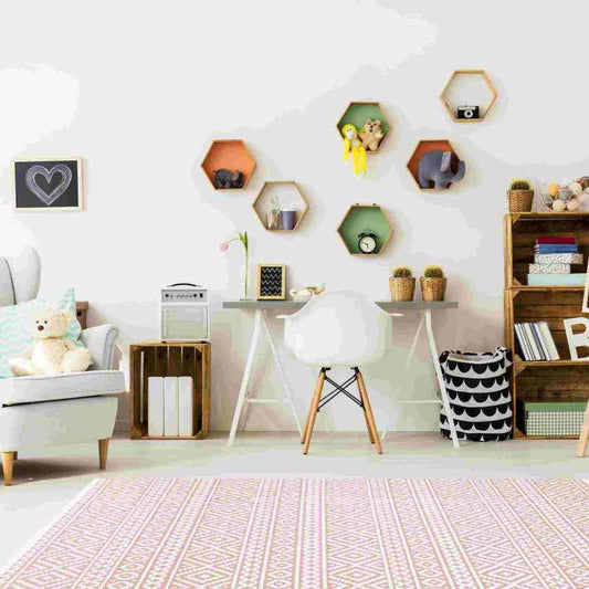 Jazz Jaz06 Indoor Outdoor Rugs in Rose Pink