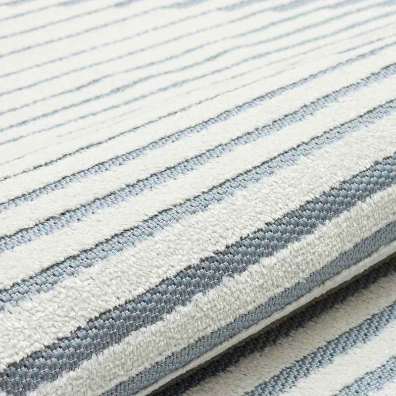 Jazz Jaz08 Indoor Outdoor Geometric Rugs in Blue