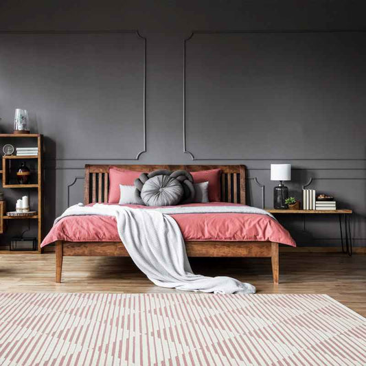 Jazz Jaz11 Indoor Outdoor Geometric Rugs in Rose Pink