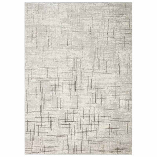 Dalia DAL12 Abstract Rugs in Ivory Grey