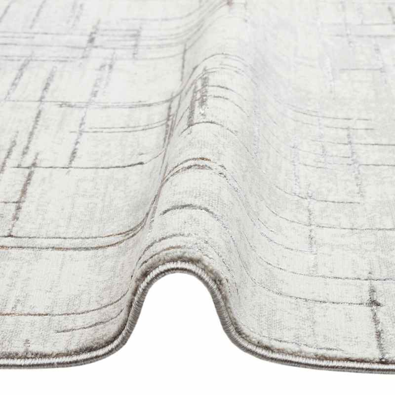 Dalia DAL12 Abstract Rugs in Ivory Grey