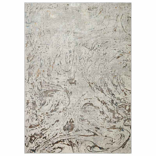 Dalia DAL14 Abstract Rugs in Ivory Multi