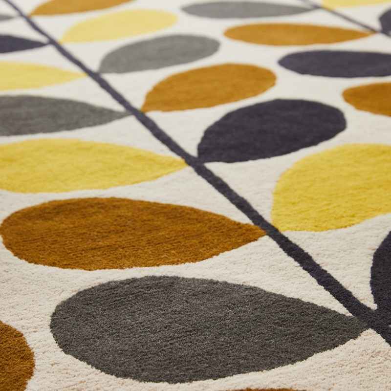Multi Stem Runner Rugs 61506 in Brown by Orla Kiely